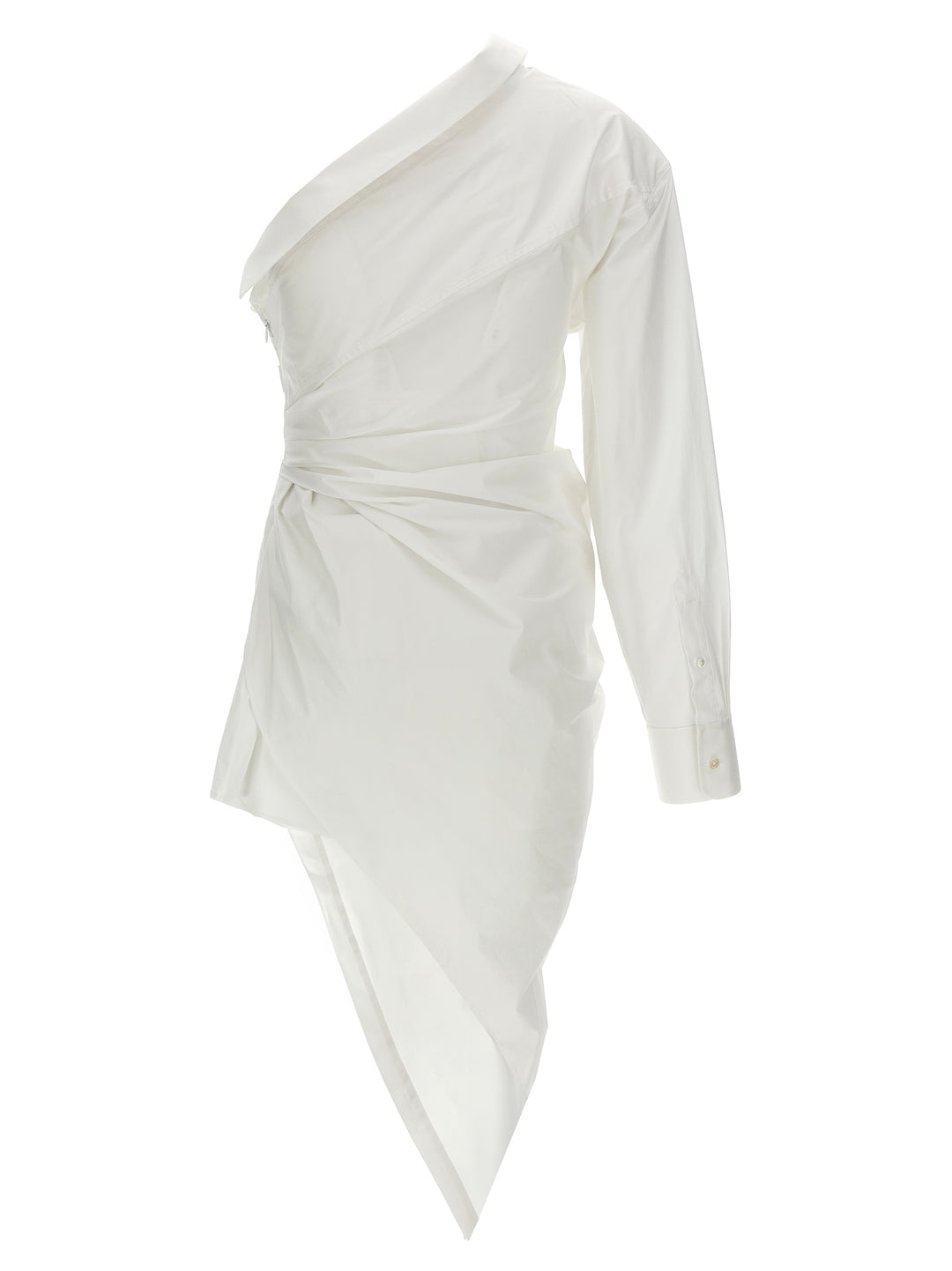 Asymmetrical Shirt Dress Camicie Bianco