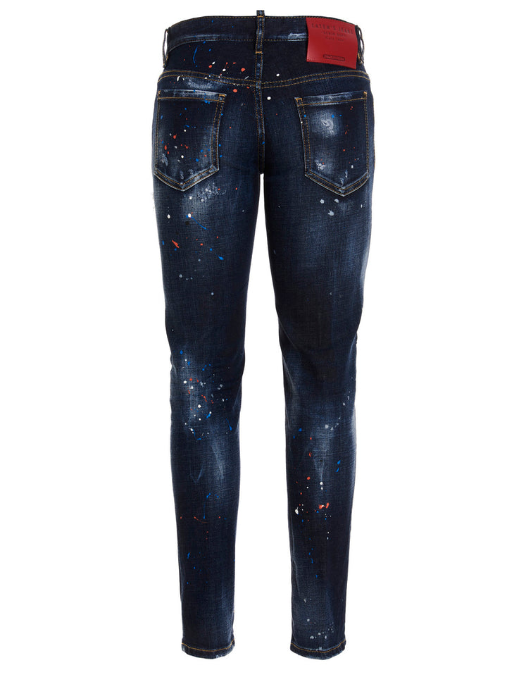 Jennifer Cropped Jeans Blu