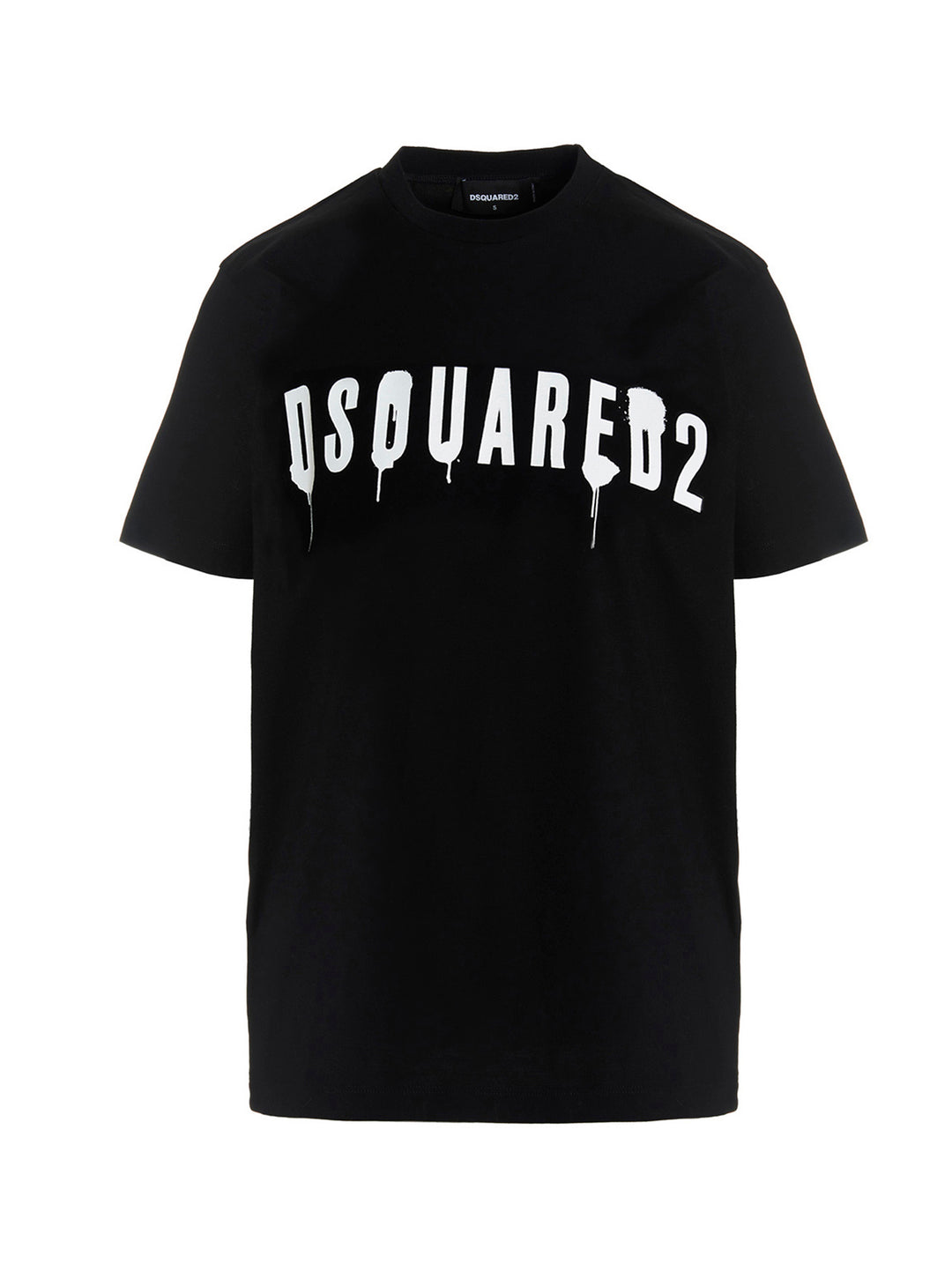 Logo Spray T Shirt Nero