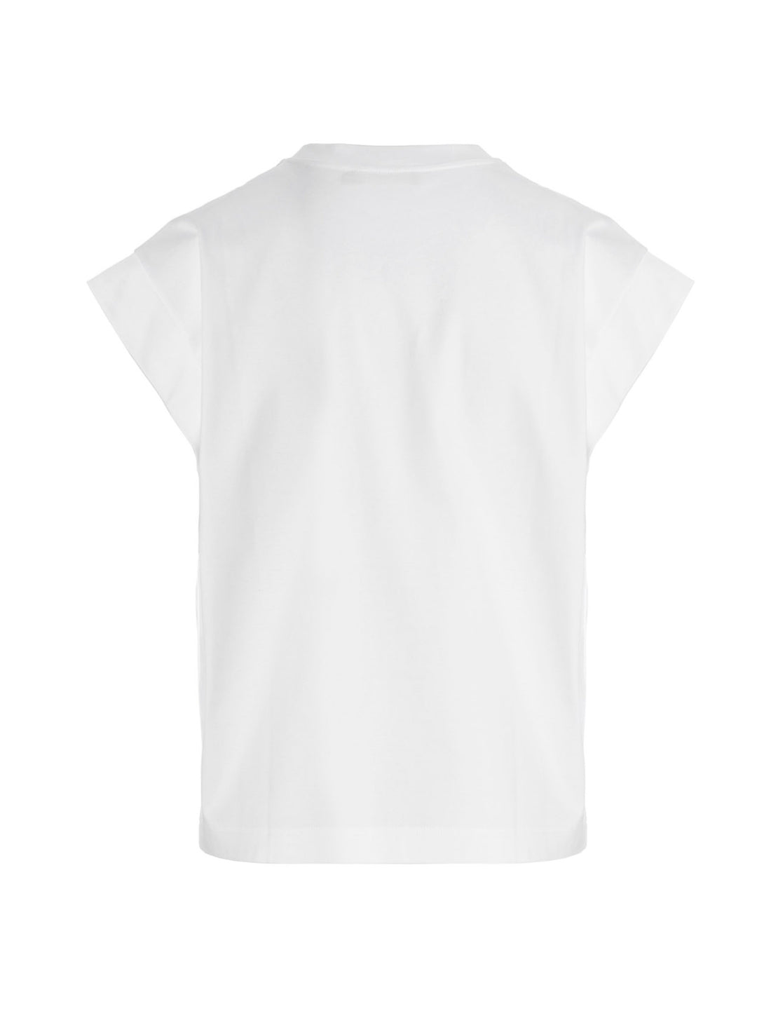 Logo Patch T Shirt Bianco