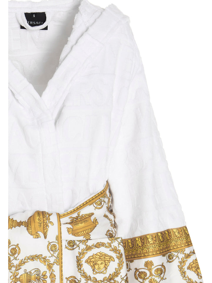 Short Bathrobe Towels Bianco