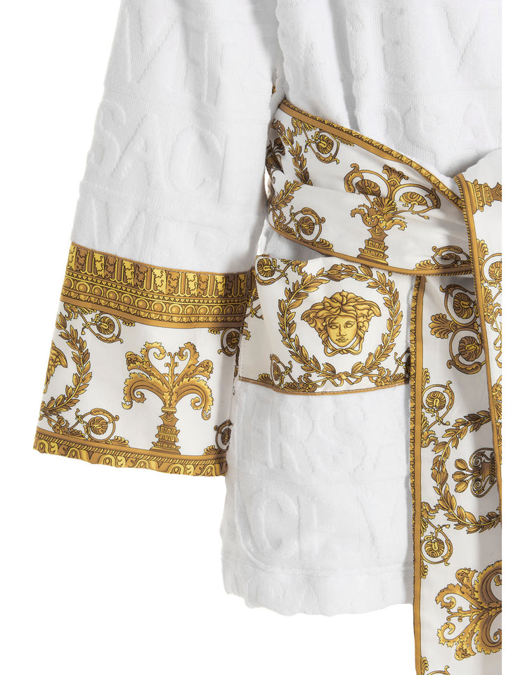 Short Bathrobe Towels Bianco