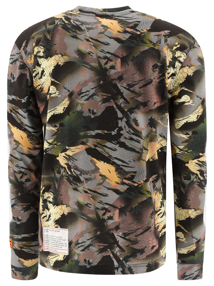 Camo Flaming T-Shirts Verde