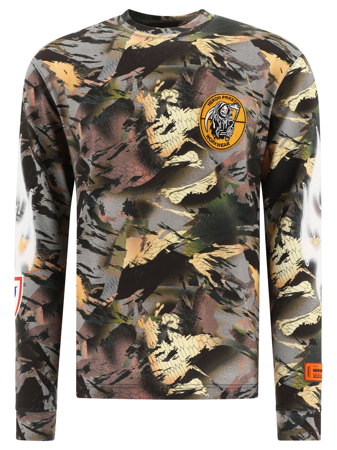 Camo Flaming T-Shirts Verde