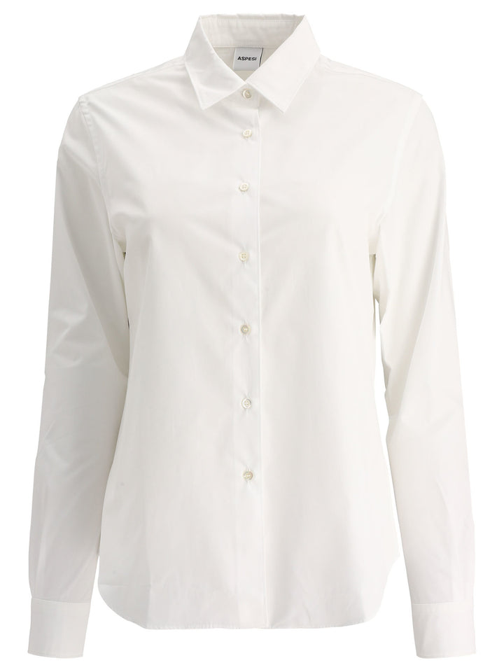 Poplin Shirt Shirts Bianco