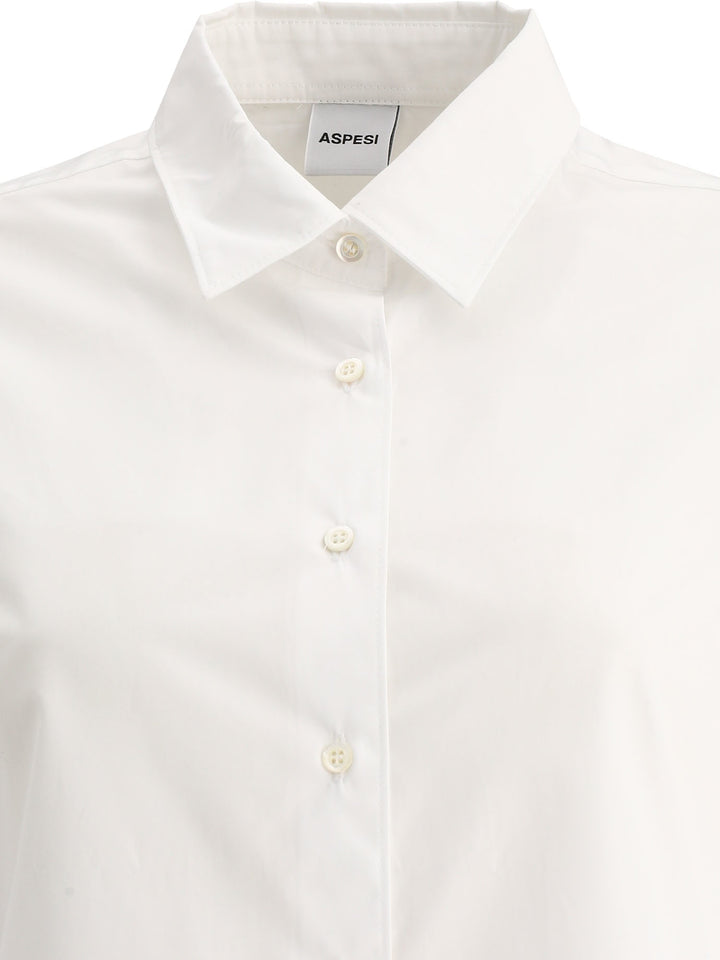 Poplin Shirt Shirts Bianco