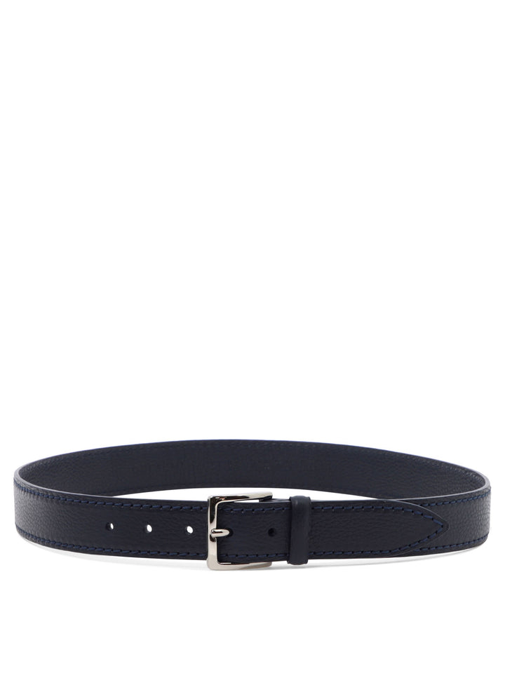 Dollar Leather Belt Cinture Blu