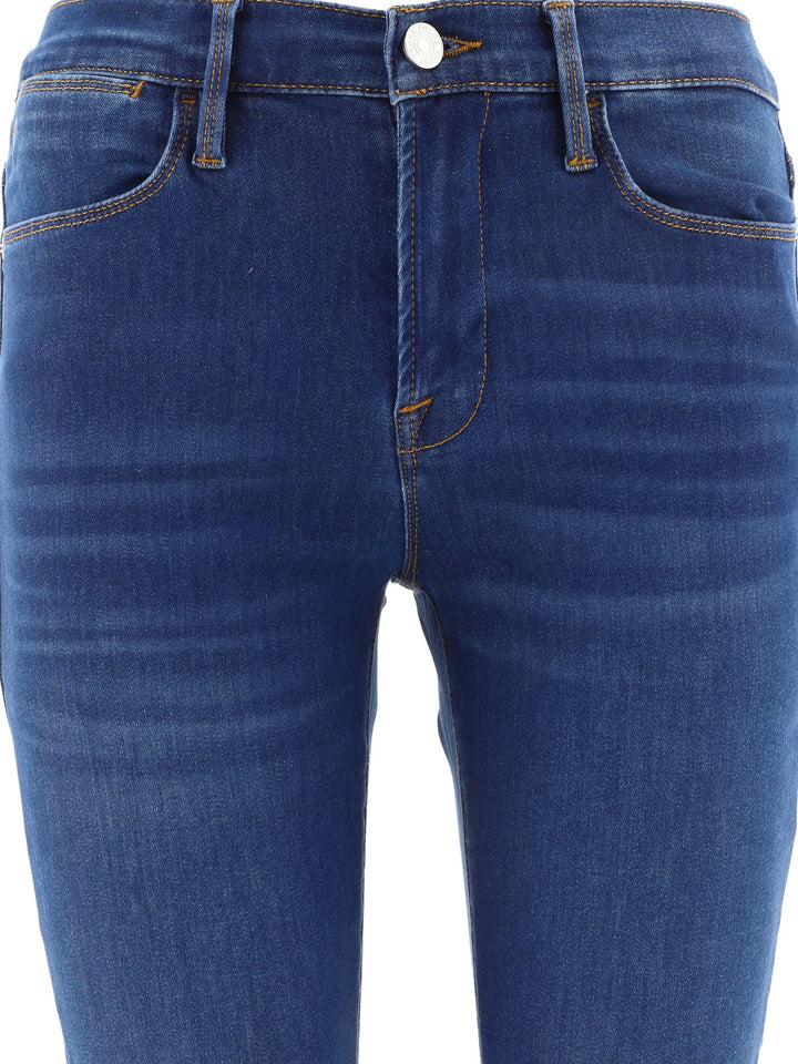 Le Shape High Straight Trousers Blu