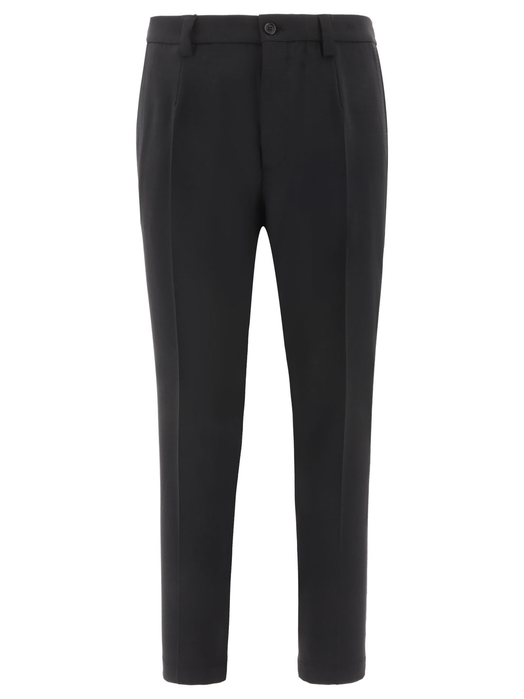 With Embroidery Trousers Nero