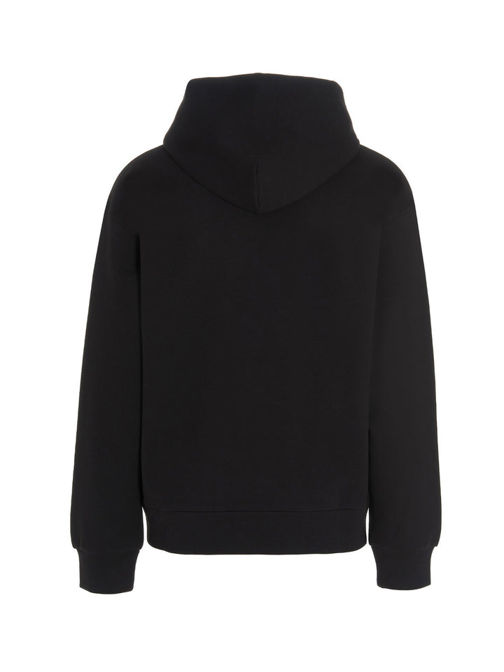 Logo Embroidery Hoodie Felpe Nero