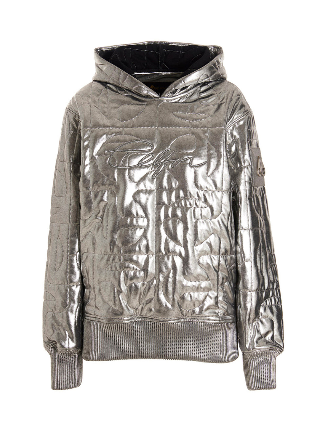 Moose Knuckles X Telfar Hoodie Felpe Silver