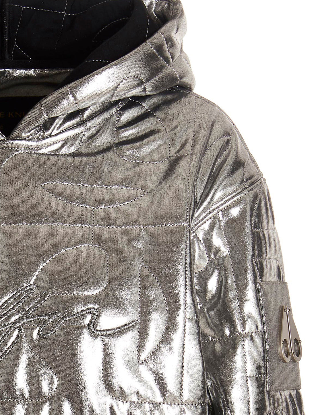 Moose Knuckles X Telfar Hoodie Felpe Silver