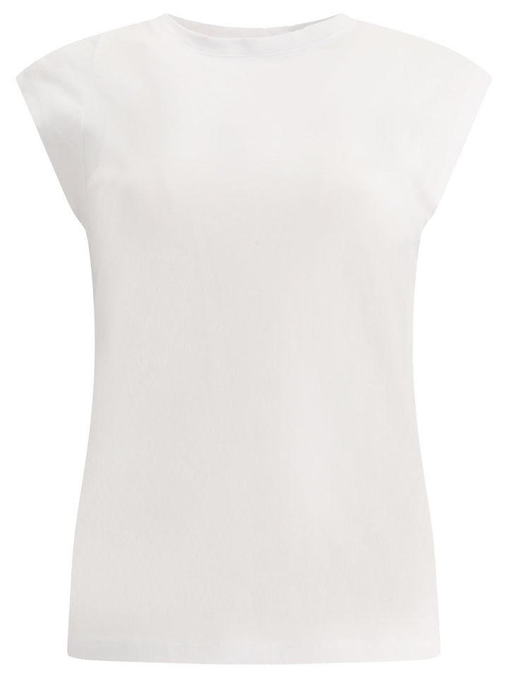 Le Mid Rise Muscle T-Shirts Bianco