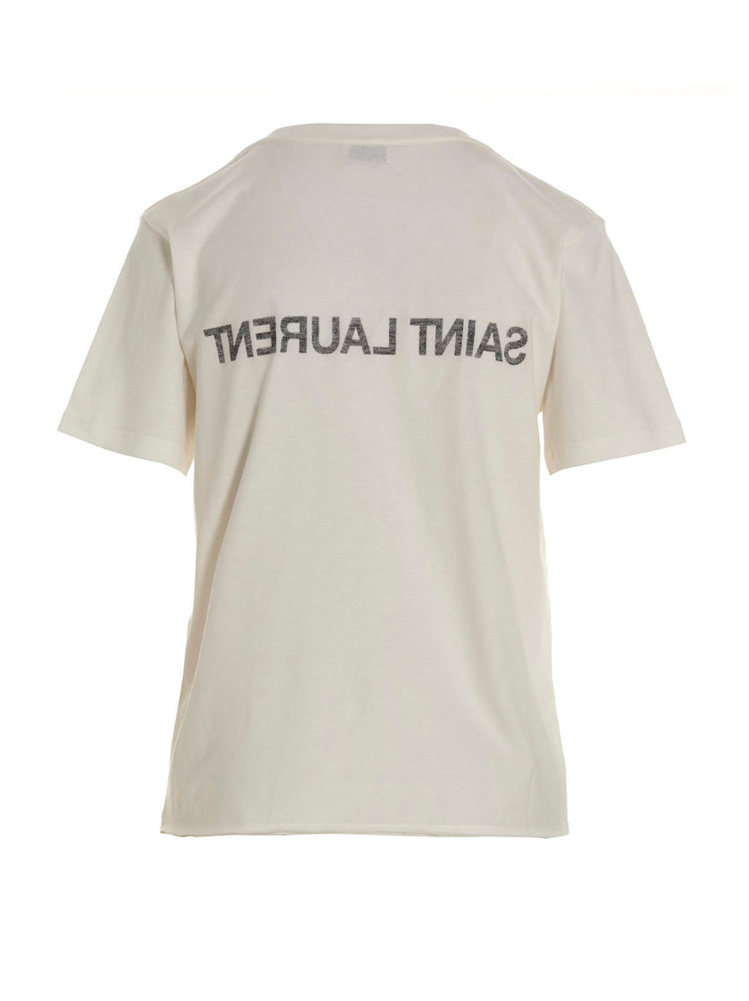 Logo Print T Shirt Bianco/Nero