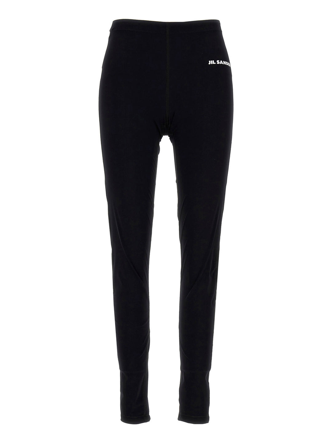 Logo Print Leggings Nero