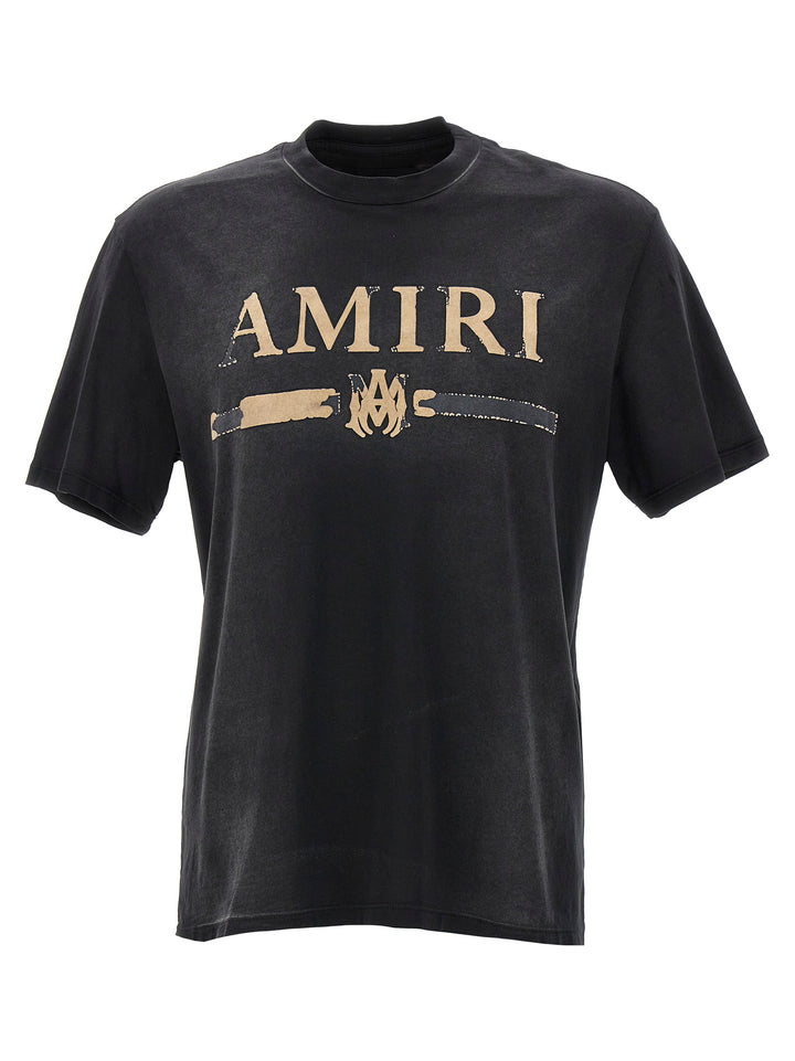 Amiri Ma Bar Applique T Shirt Nero