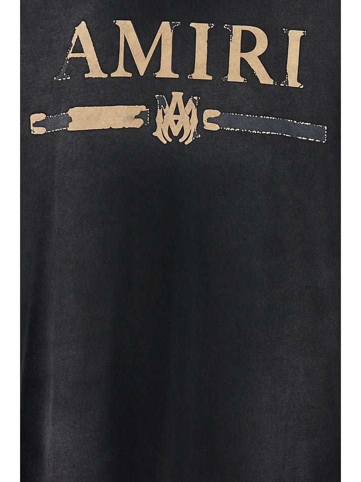 Amiri Ma Bar Applique T Shirt Nero