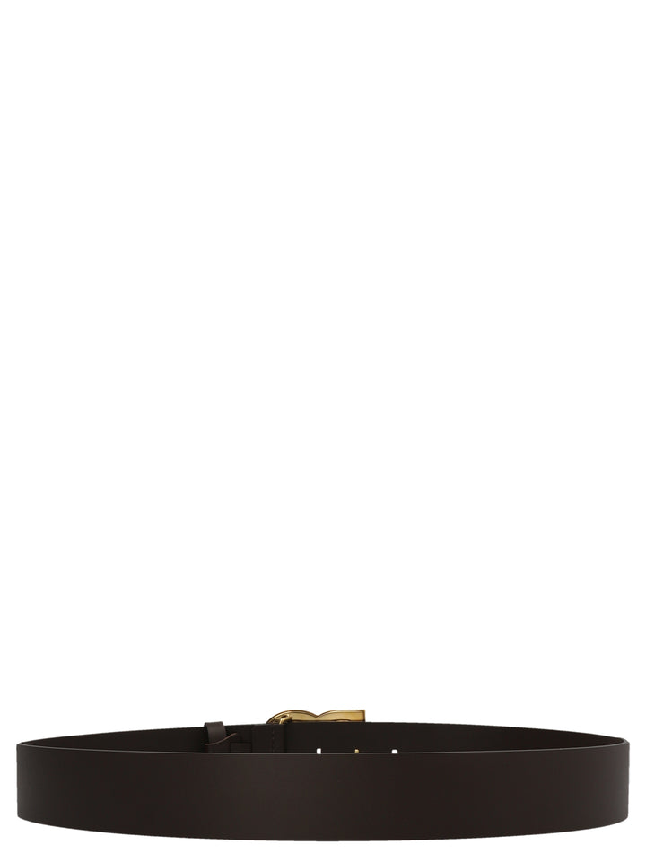 Logo Belt Cinture Marrone