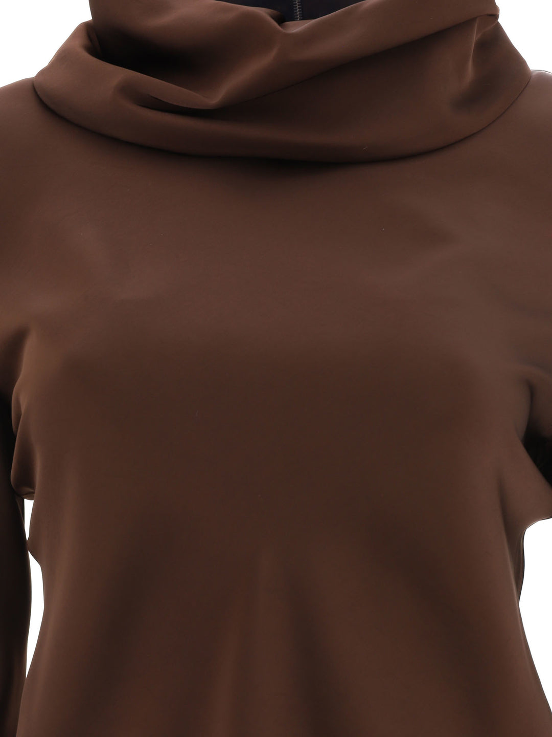 Zipped Top Top Marrone