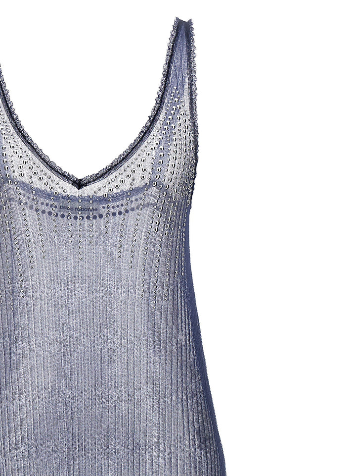 Studded Mesh Dress Abiti Blu