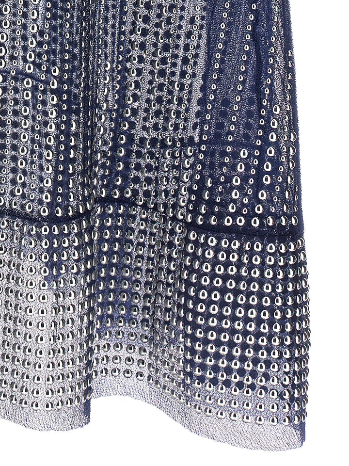 Studded Mesh Dress Abiti Blu