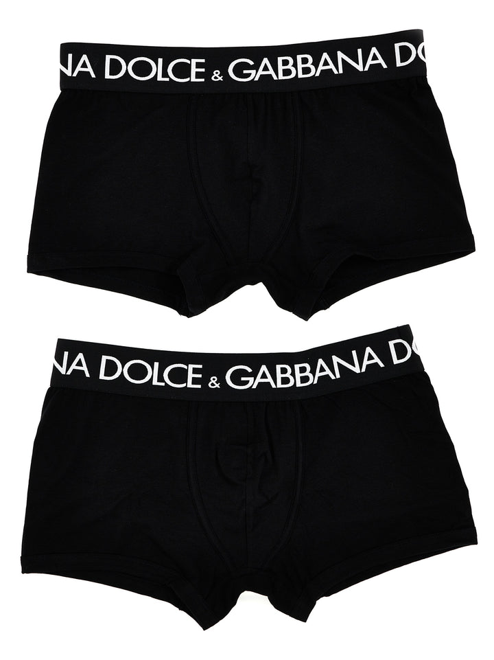 2-Pack Logo Boxer Boxer Intimo Nero