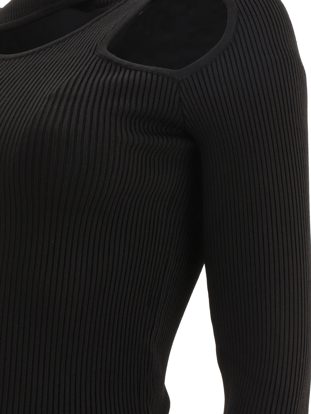 Turtleneck With Cut-Out Knitwear Nero