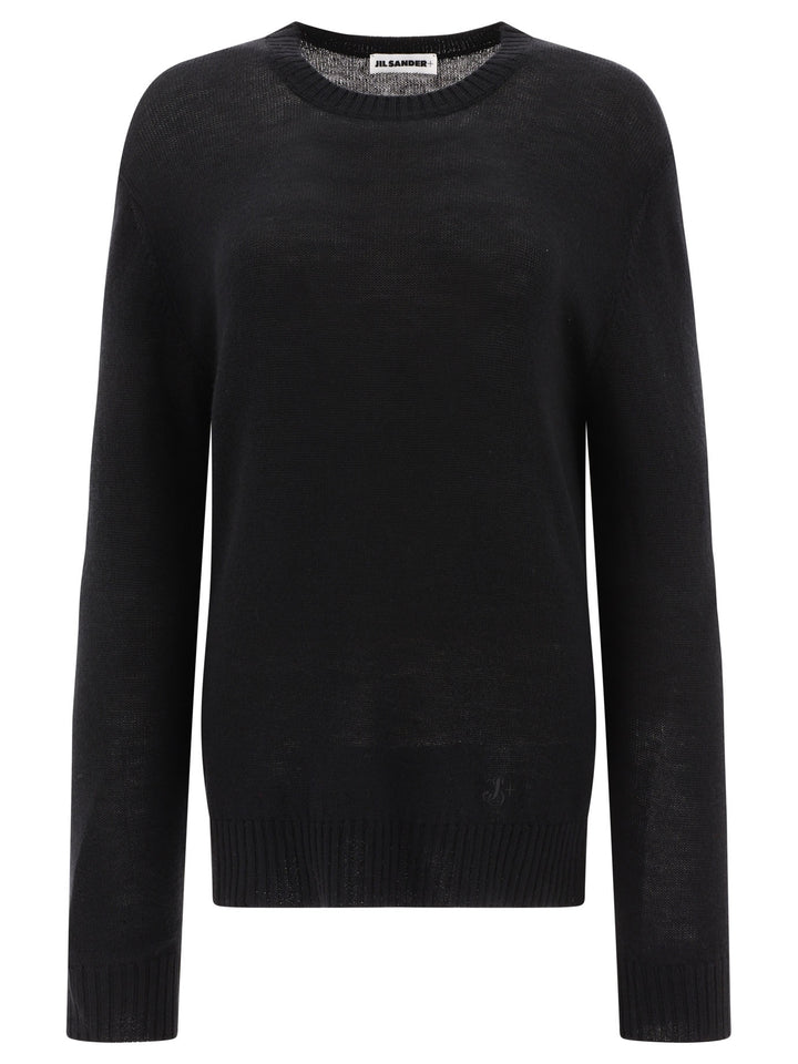 Ultrafine Wool Sweater Knitwear Nero