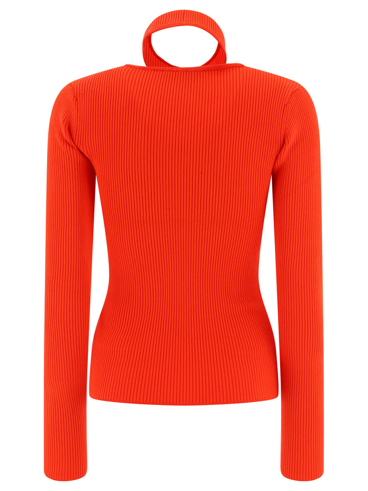 Top With Cut-Out Knitwear Rosso