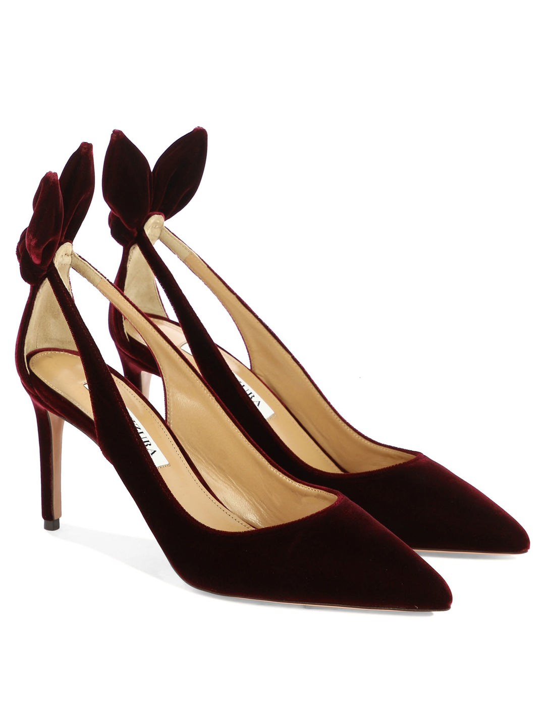 Bow Tie 85 Heeled Shoes Bordeaux