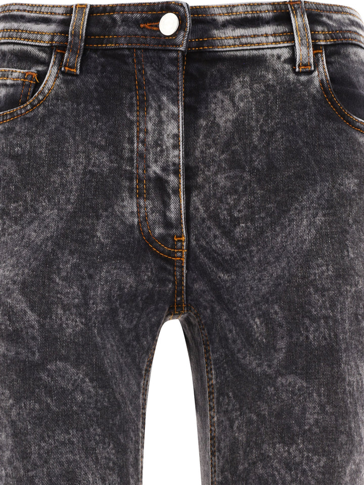 Skinny Paisley Jeans Grey