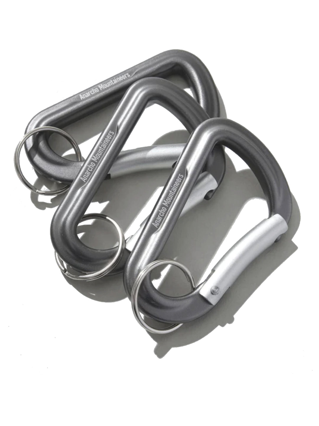 Carabiners With Engraved Logo Kitchen & Outdoor Items Silver