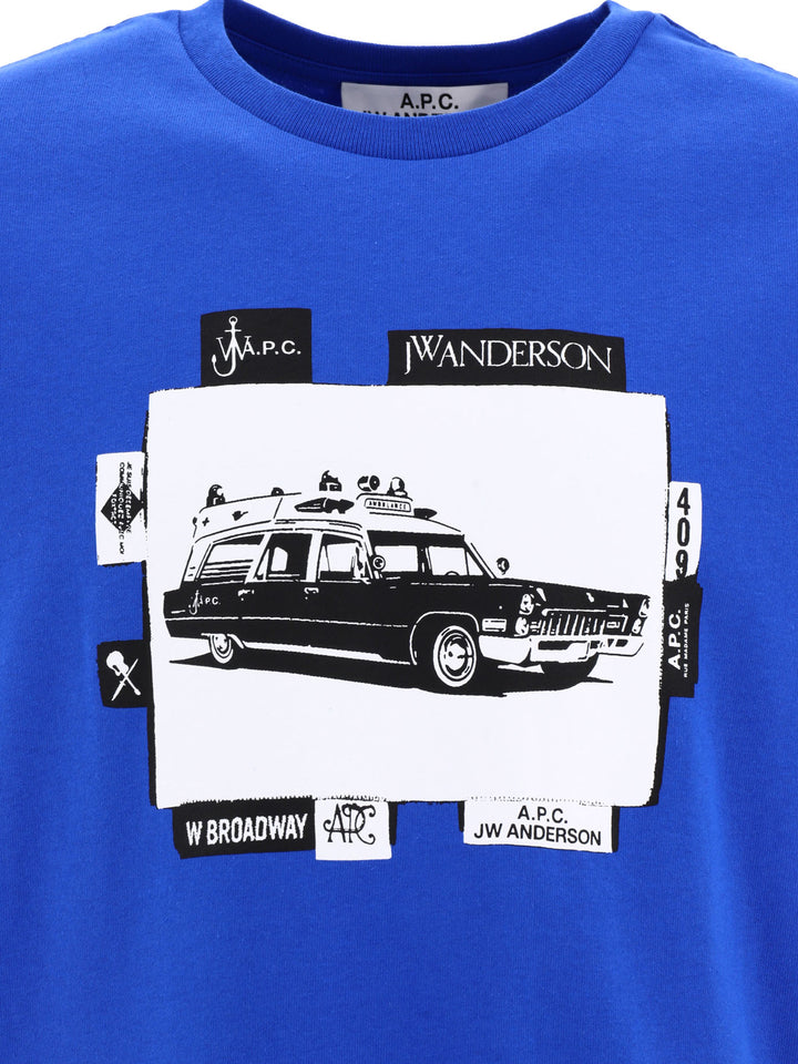 Jo Apc X Jw Anderson T-Shirts Blu