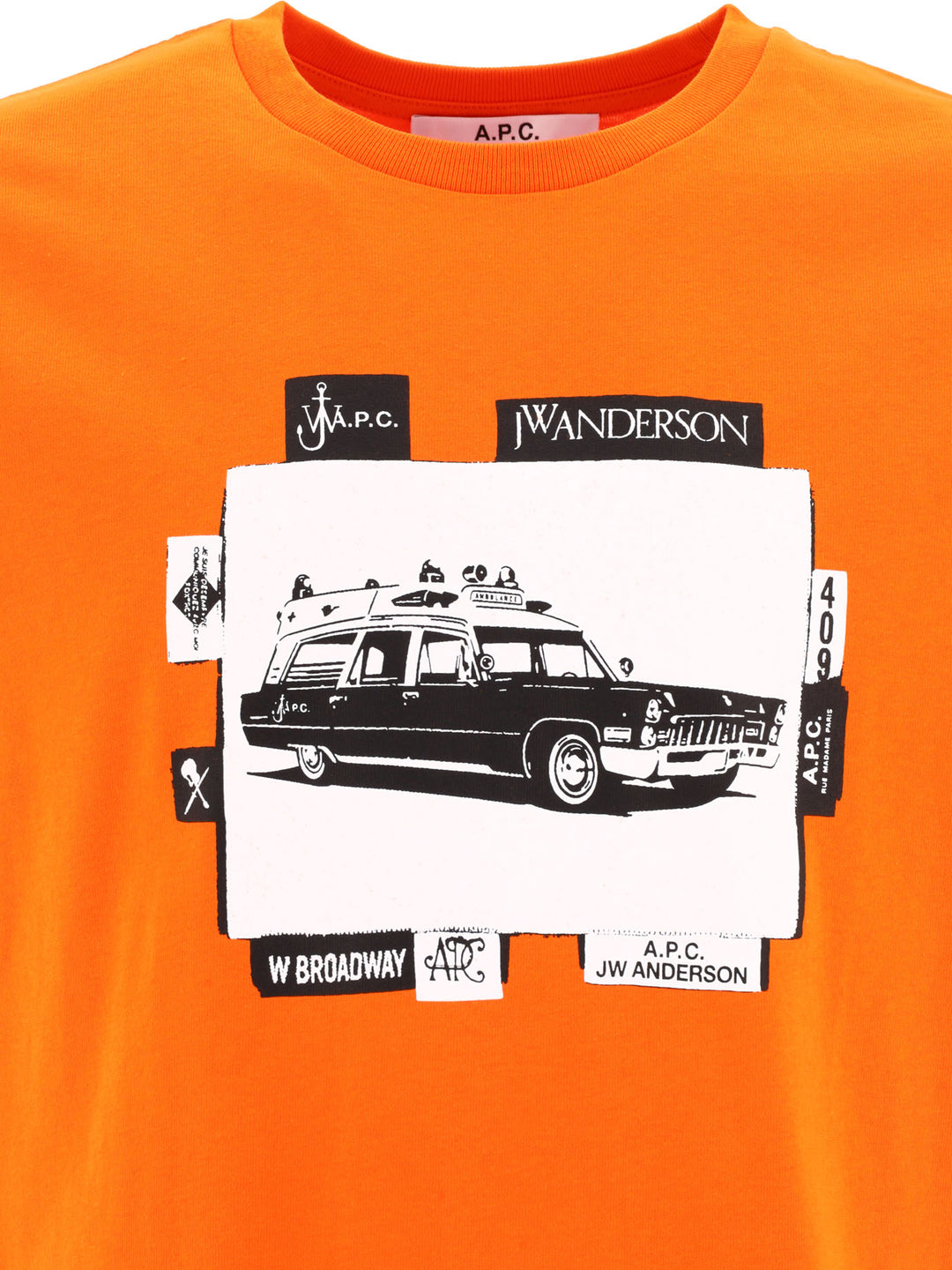 Jo Apc X Jw Anderson T-Shirts Arancione