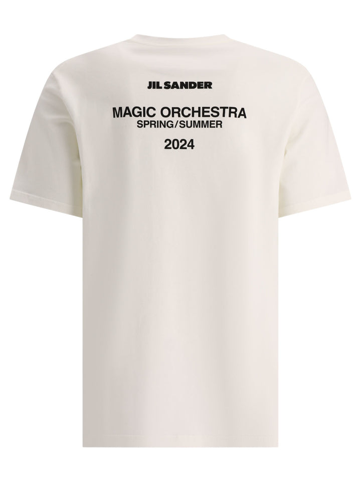 T-Shirt With Back Print T-Shirts Bianco