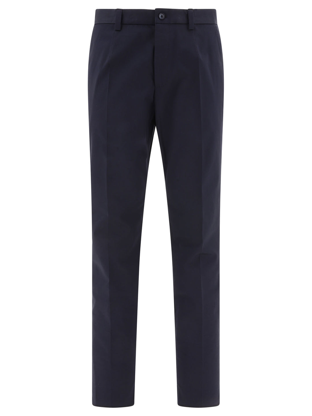 With Button Details Trousers Blu