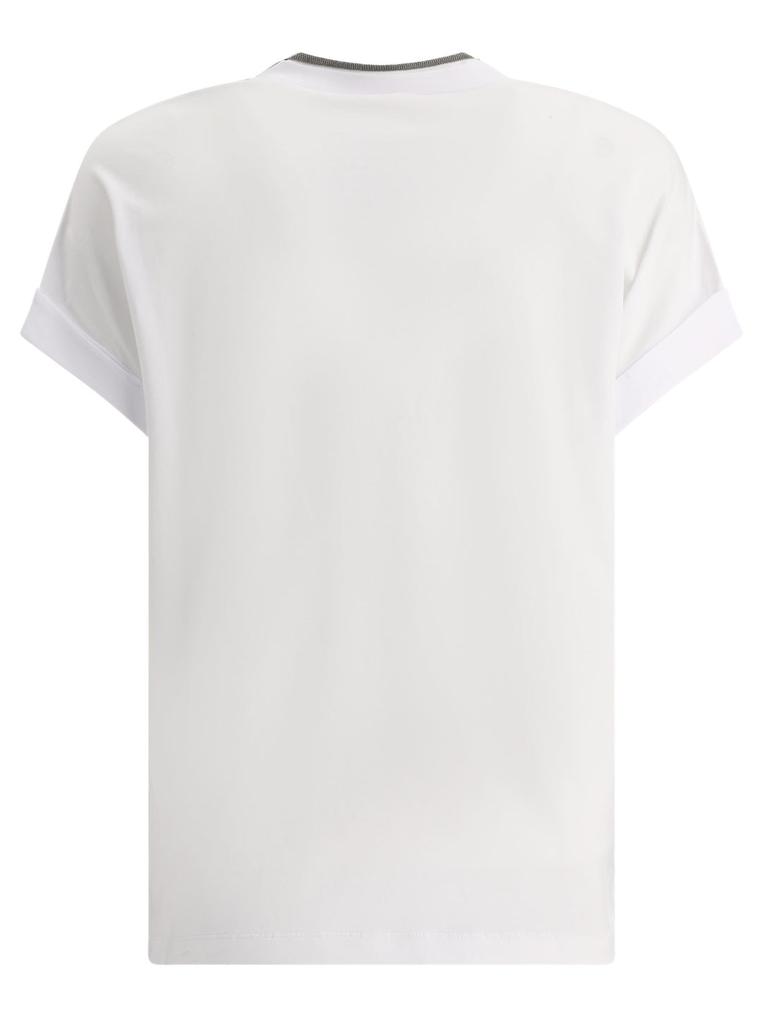 Precious Neckline T-Shirts Bianco