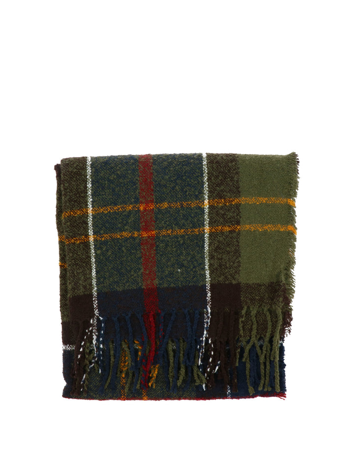 Tartan Boucle Scarves Verde