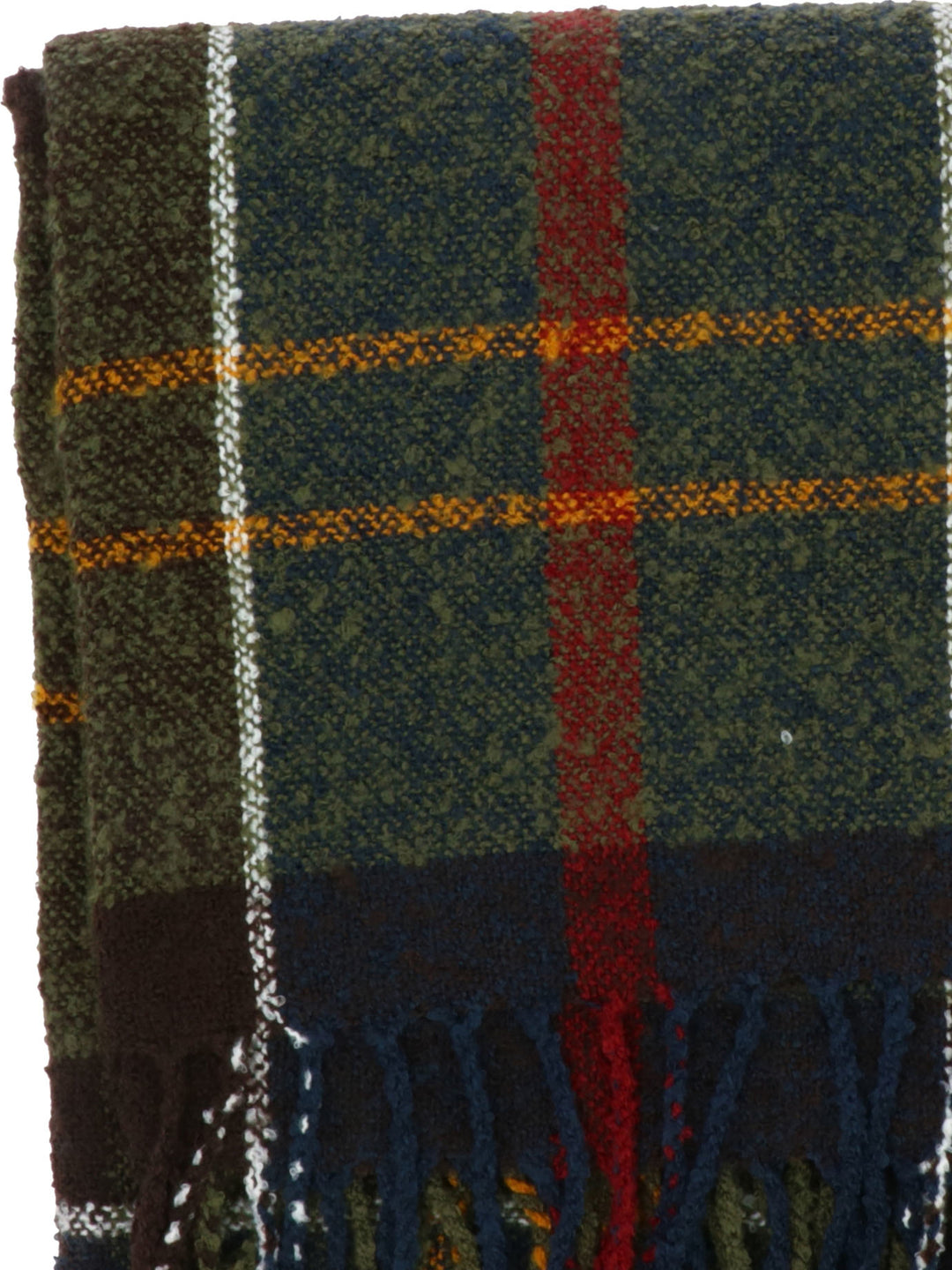 Tartan Boucle Scarves Verde