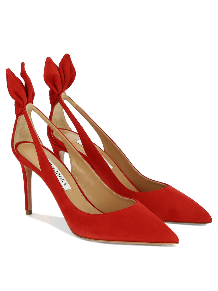 Bow Tie 85 Heeled Shoes Rosso