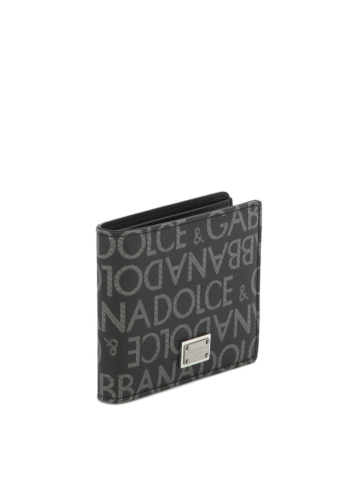 Jacquard Wallets & Card Holders Nero