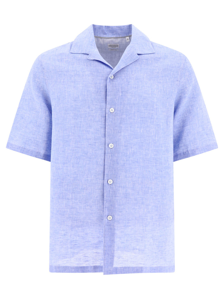 Chambray Linen Shirt Shirts Celeste