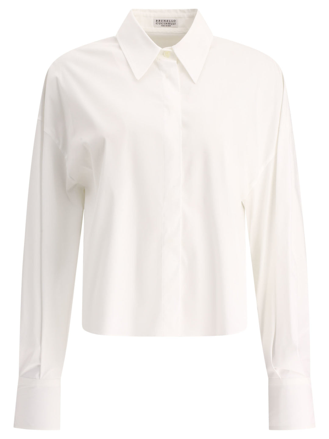 Band-Collar Shirt Shirts Bianco