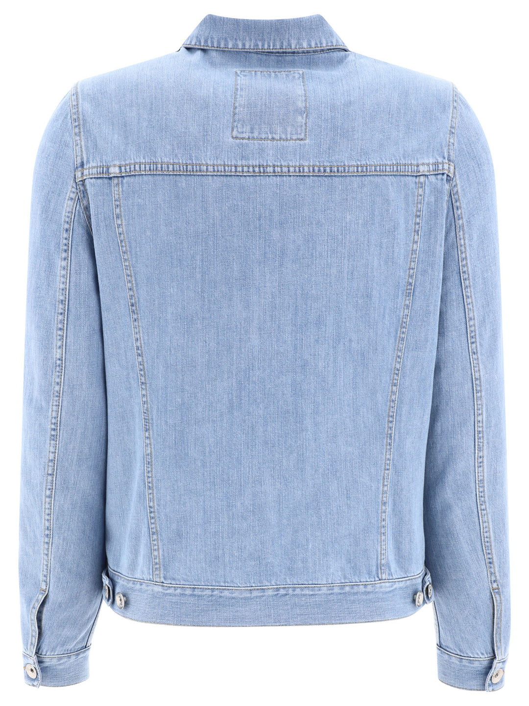 Lightweight Denim Four-Pocket Jacket Giacche Celeste