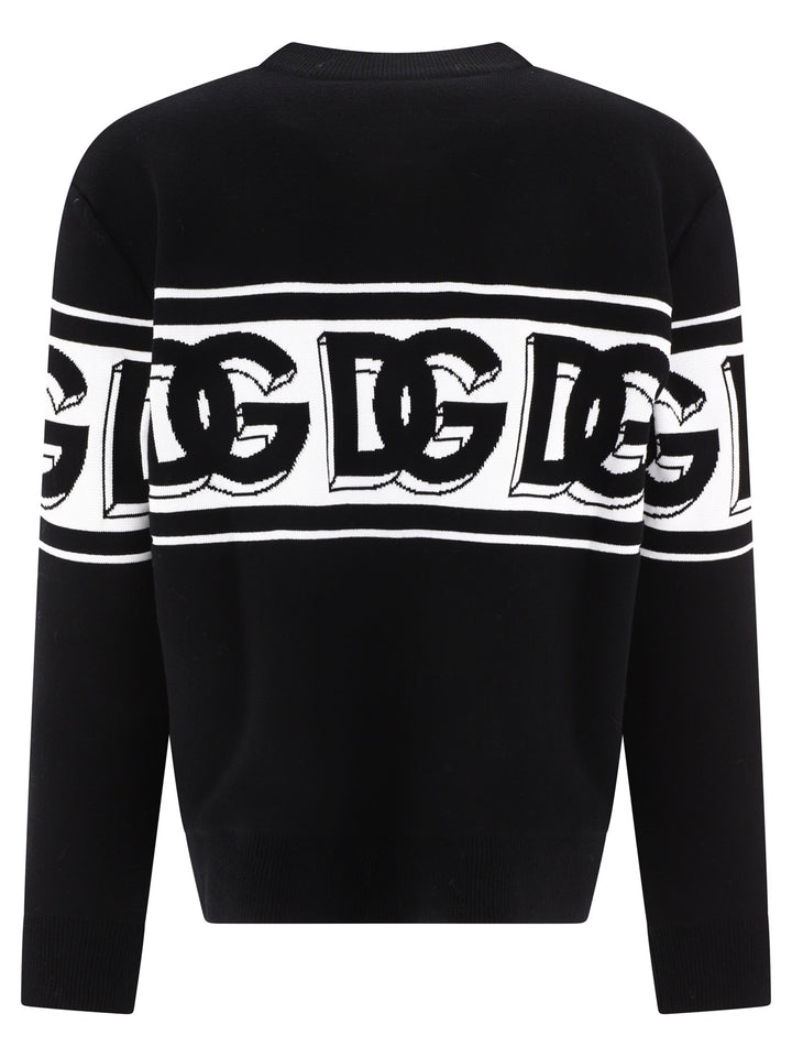 Logo Sweater Knitwear Nero