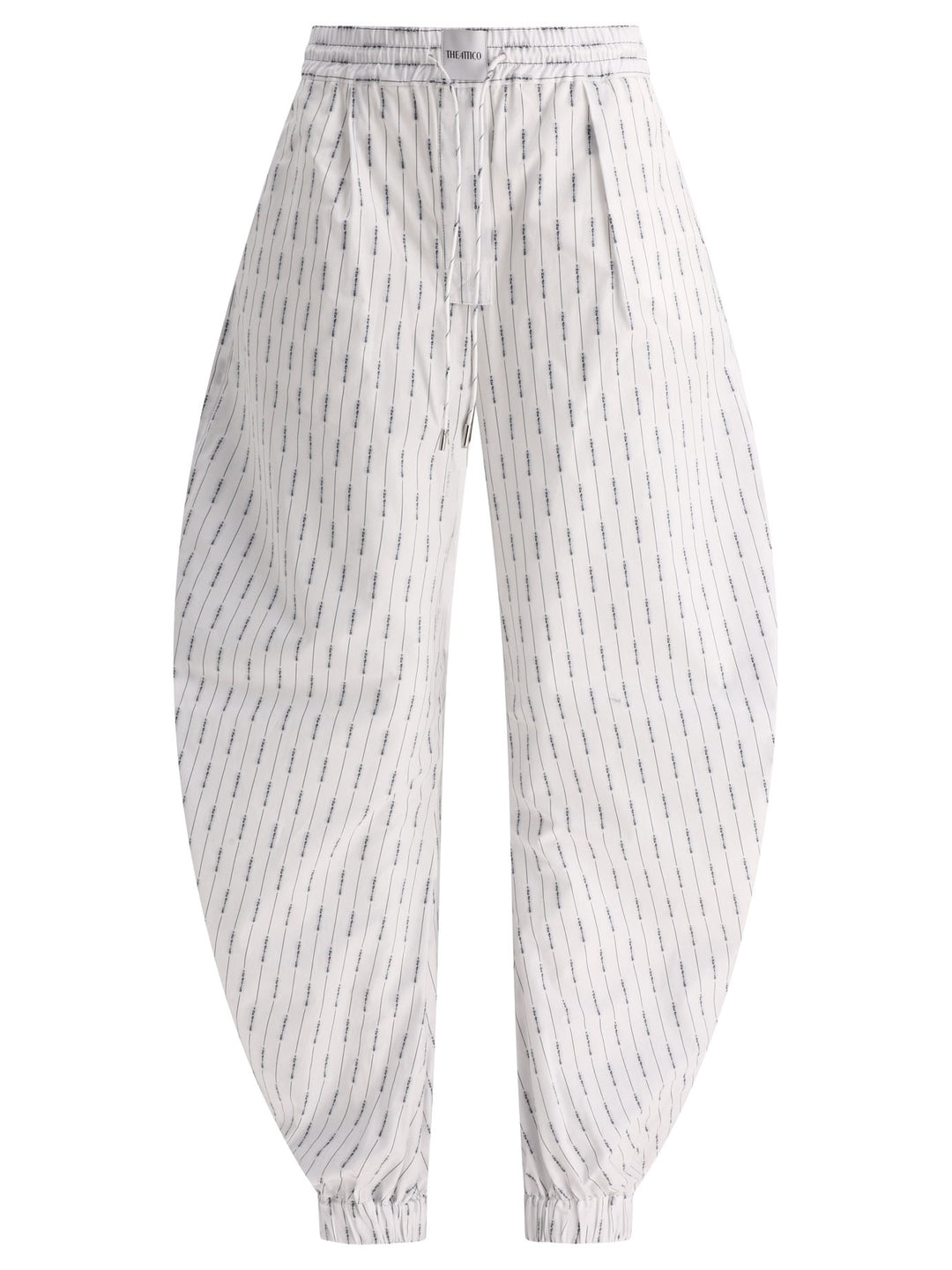 Joggers With Logo Trousers Bianco