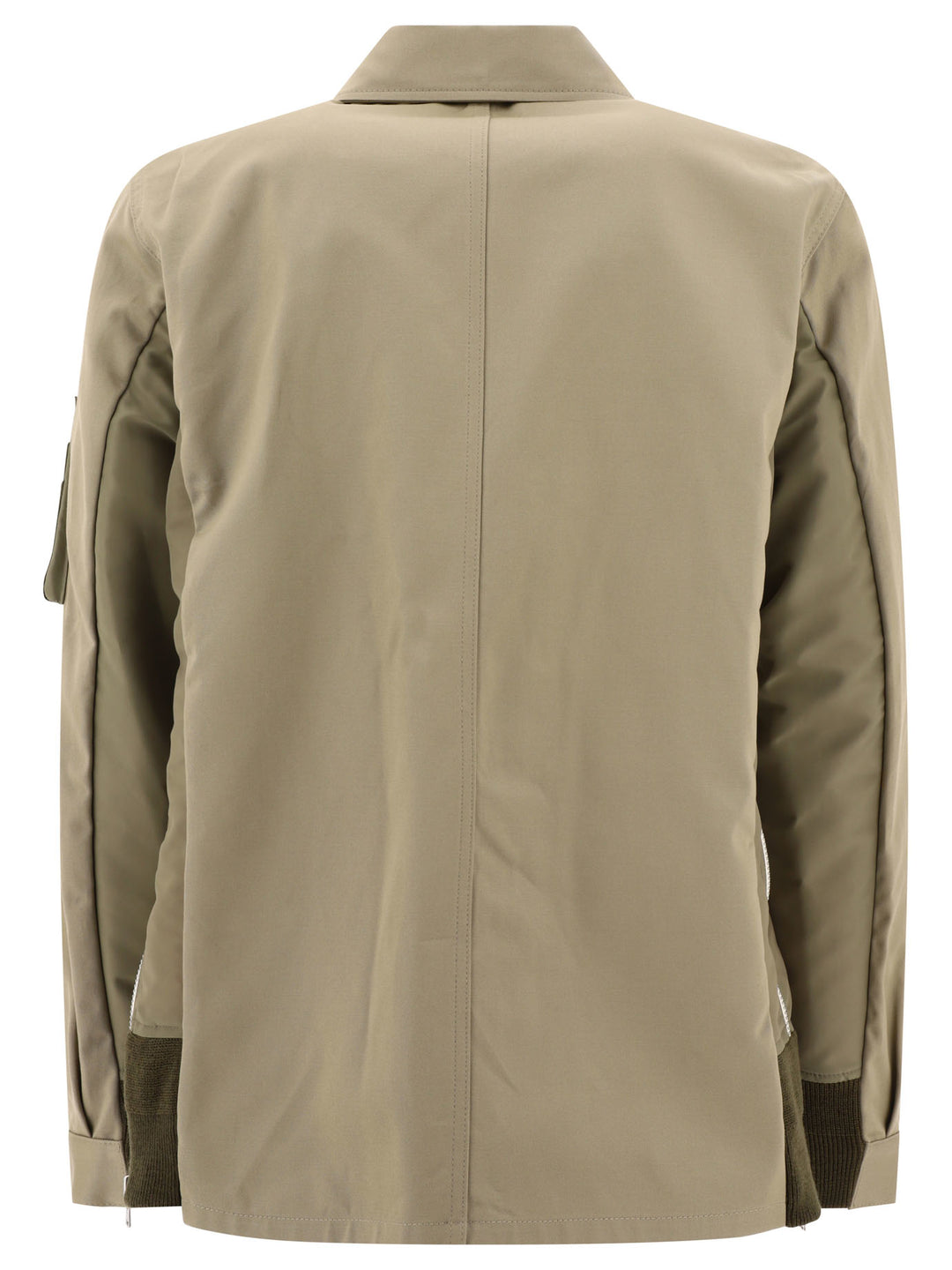 Twill And Nylon Jacket Giacche Beige