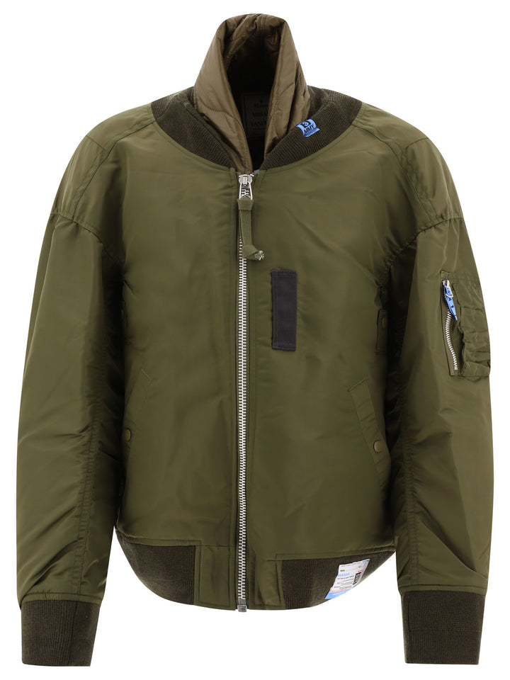 Oversize Bomber Jacket Giacche Verde