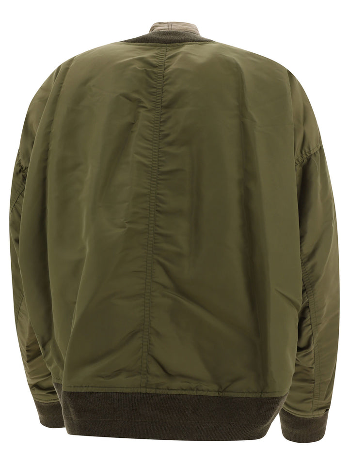 Oversize Bomber Jacket Giacche Verde