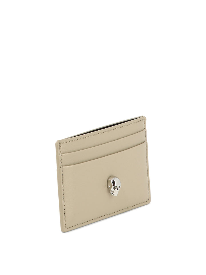 Skull Wallets & Card Holders Beige